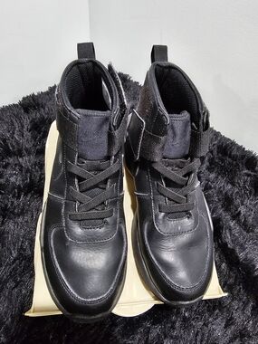 Nike Black High-Top Lace & Strap Sneakers